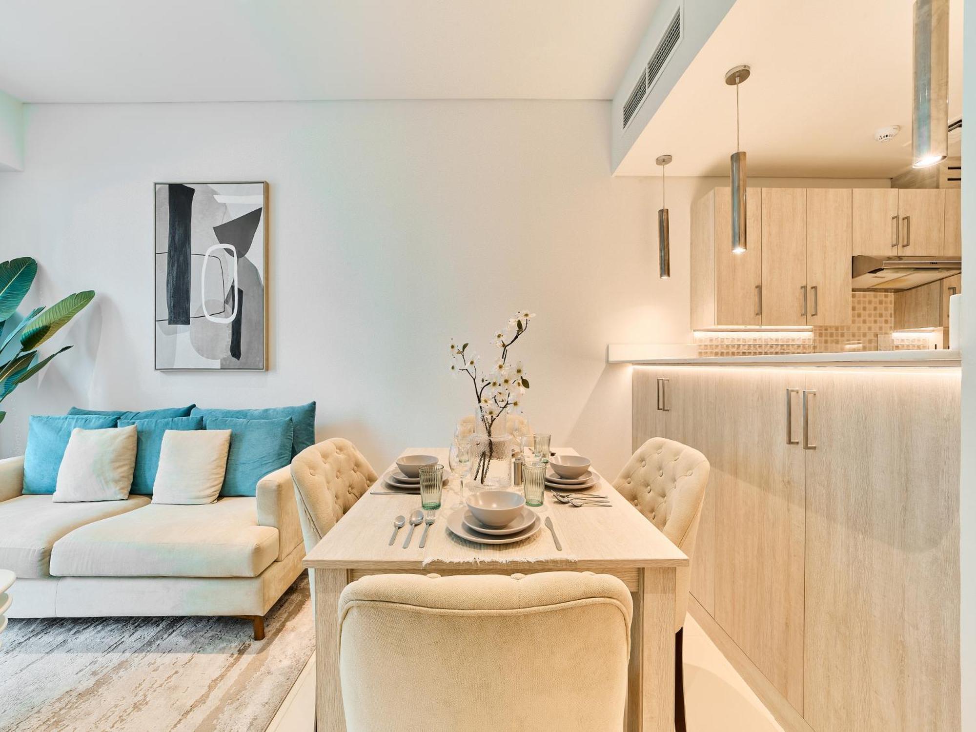 First Class Apartments In Seven Palm With Direct Access To The West Palm Beach And Nakheel Mall Dubaj Szoba fotó